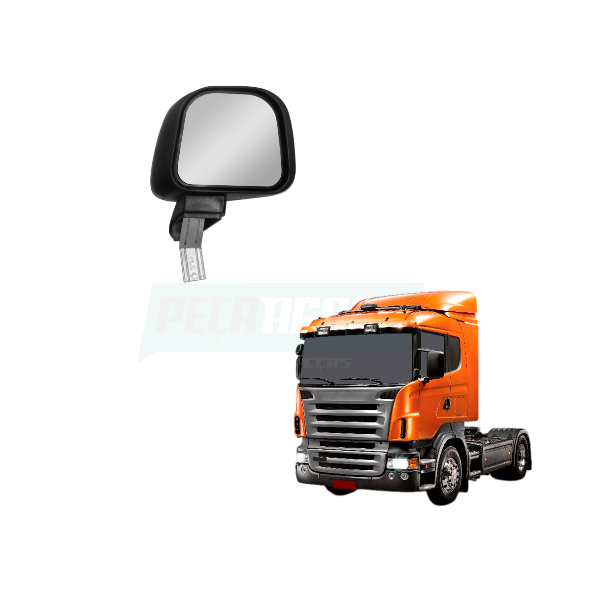 ESPELHO AUXILIAR SCANIA SERIE 4/5 CONVEXO SEM DESEMBACADOR LE ESP (1765809...)