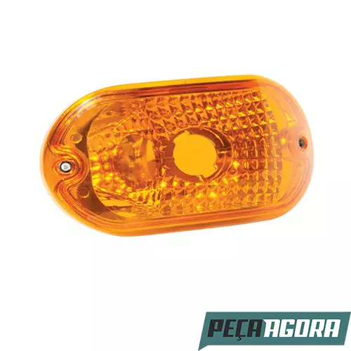 LANTERNA DE PISCA LENTE LISA UNIVERSAL ONIBUS AMARELA (PL13322301)