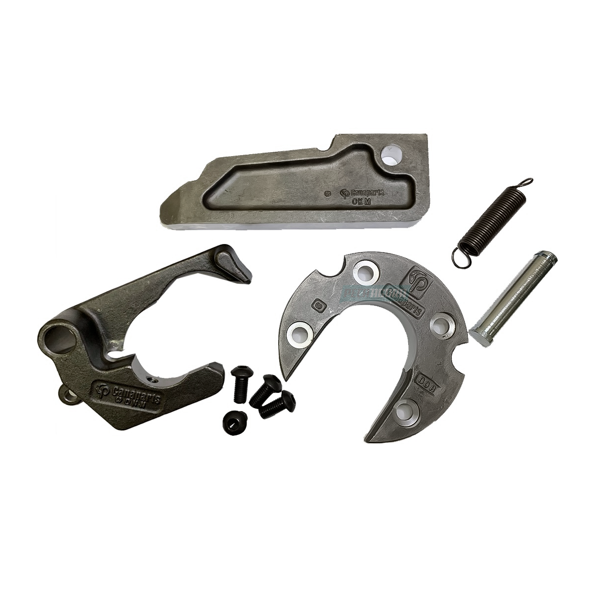 KIT REPARO QUINTA RODA FONTAINE 2 POLEGADAS COM ANEL BARRA GAVIAO 4 PARAFUSOS 1 