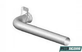 TUBO SAIDA CATALISADOR PARA SCANIA SERIE 4 TB1001B (1344153)