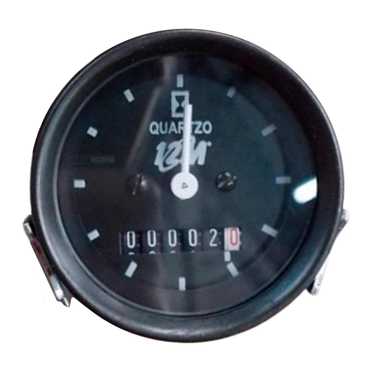 HORIMETRO UNIVERSAL 52MM BIVOLT 12 24V COM PONTEIRO ARO PRETO (2R0919201-46001)