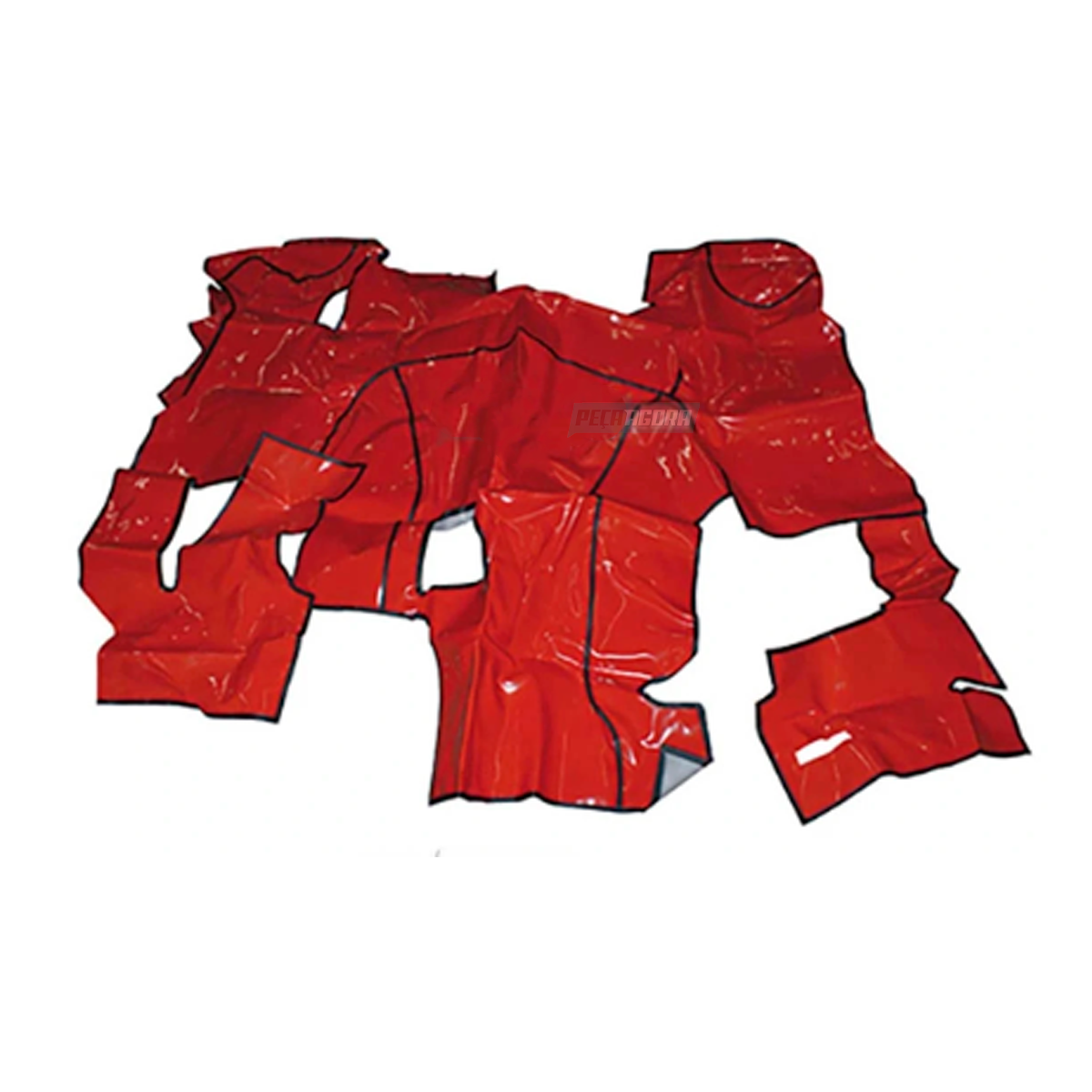 TAPETE VINIL VW DELIVERY 5140 5150 8150 2006 A 2011 COM CAPO VERMELHO (PUES348V-