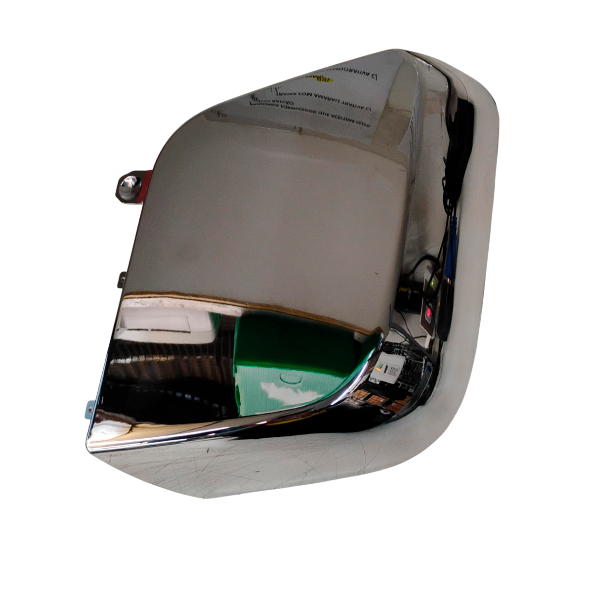 CAPA MENOR ESPELHO RETROVISOR CROMADO ESQUERDO MB NEW ACTROS MP4 ANO 2020.. (960