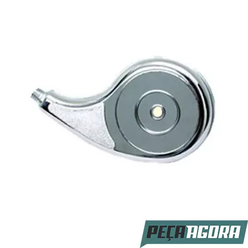 CALOTINHA CROMADA PLASTICA GOTA LISA S/ REFLETOR DIREITO (NF16)
