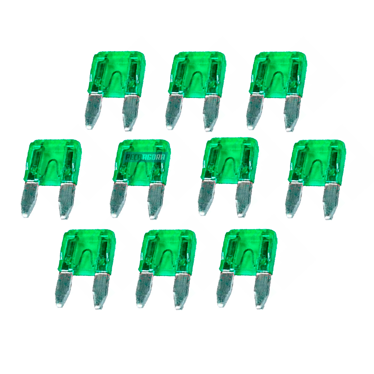 CAIXA 50 FUSIVEIS LAMINA MINI 30 AMPERES (CX.DNI317030**50)