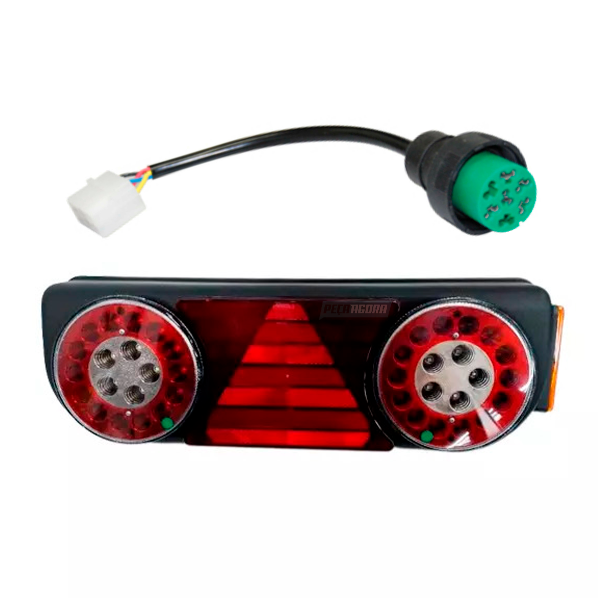 KIT LANTERNA TRASEIRA DIREITA TRIANGULO + CABO CARRETA FACCHINI MODERNA 2013... 