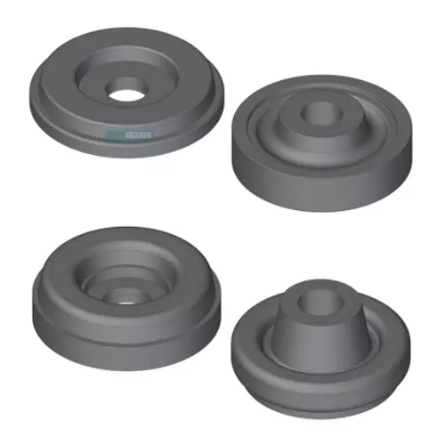 CONJUNTO ARRUELA FIXACAO AMORTECEDOR VOLVO FH ANO 2015... DIANTEIRA (AS0017A)