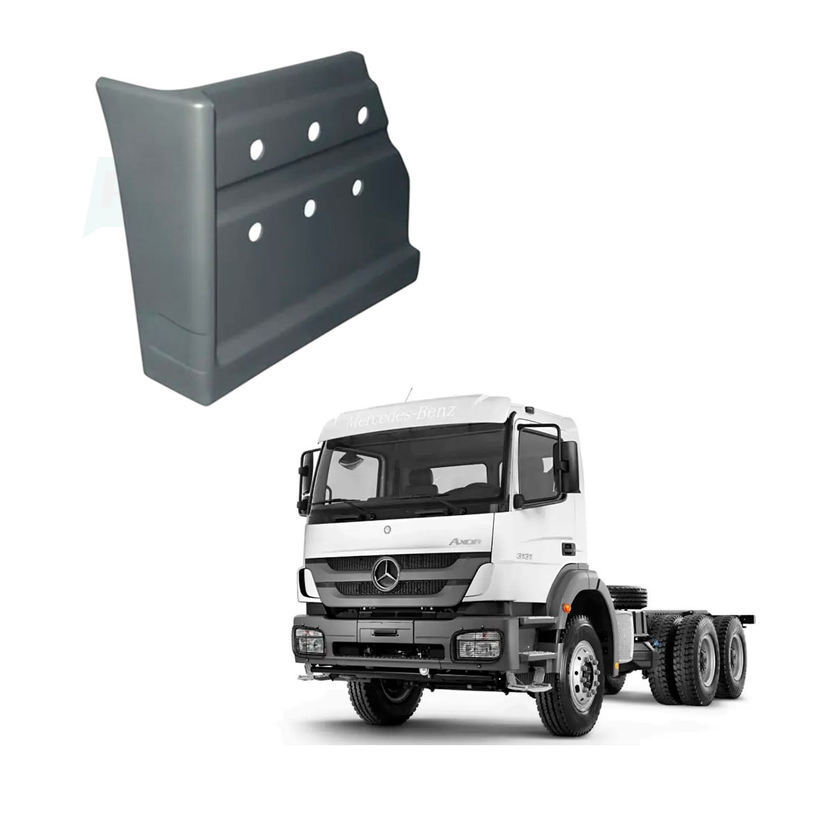 PARALAMA TRASEIRO ESQUERDO CABINE MB AXOR 1933 1938S 1944S (9411881160100-P300.0