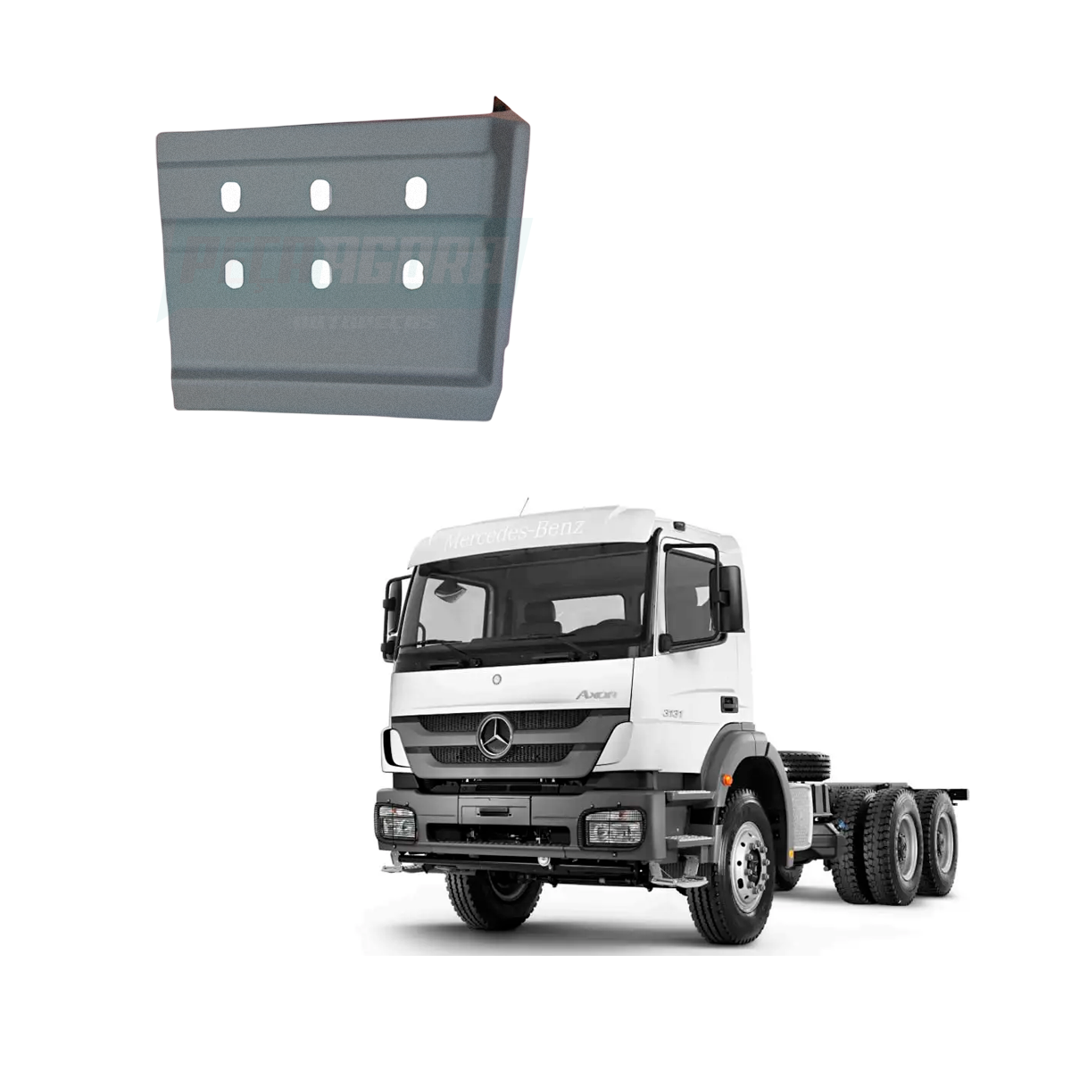 PARALAMA TRASEIRO DIREITO CABINE MB AXOR 1933 1938S 1944S (941881150100-P300.04)