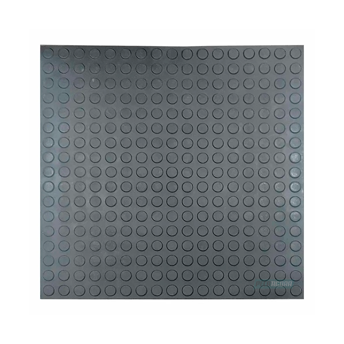 PISO MOEDA DE BORRACHA PASTILHADO 50CMX50CM PRETO (091328072025)