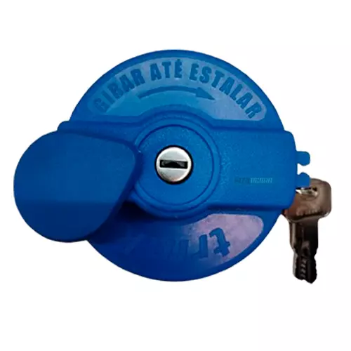 TAMPA TANQUE ARLA AZUL ROSCA COM CHAVE FORD CARGO 816 1119 1419 1519 1719 1723 1