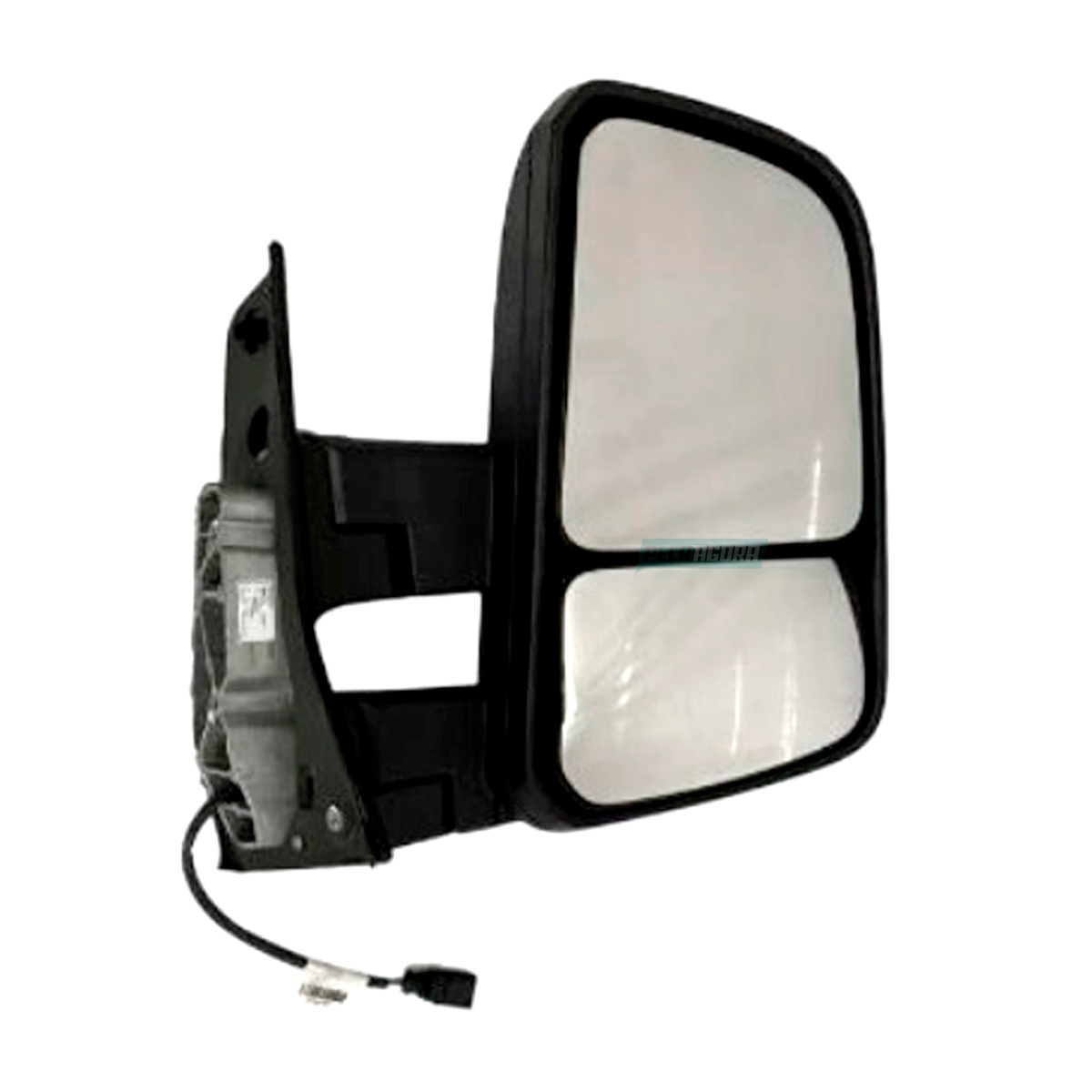 ESPELHO RETROVISOR COMPLETO DIREITO BRACO CURTO ELETRICO VW DELIVERY SEM DESEMBA
