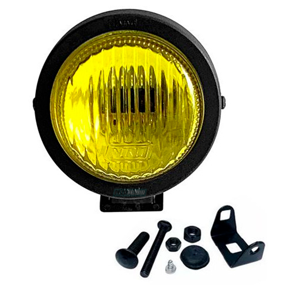 FAROL MILHA 85MM MINI H3 NEBLINA AMARELO CARRO JEEP CAMINHAO MOTO (F11AAN-ML0462