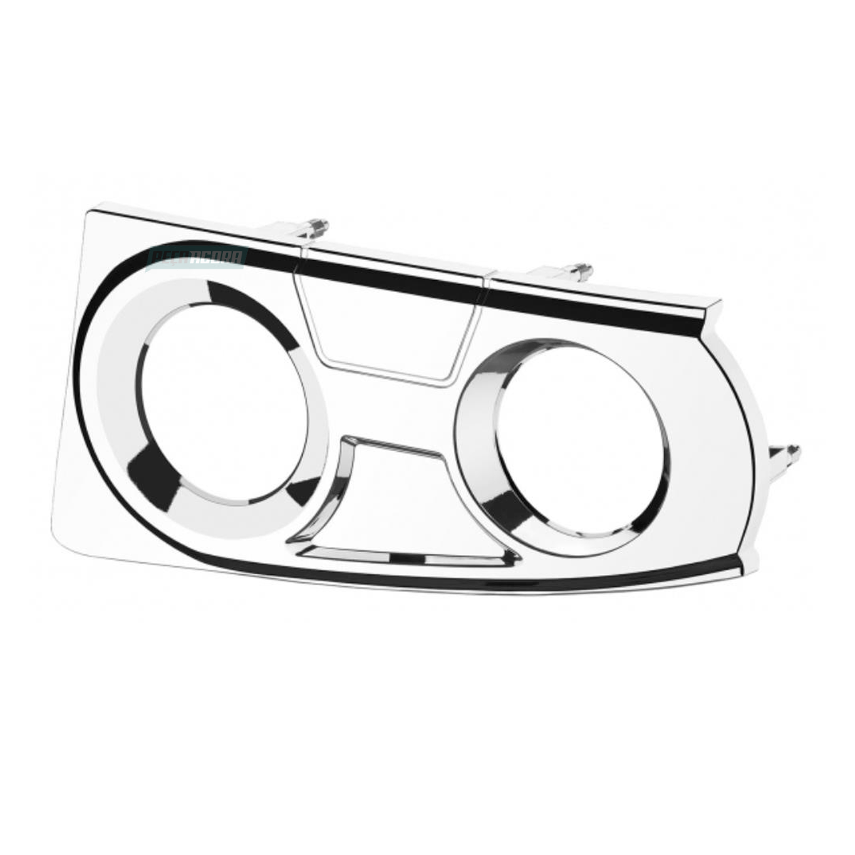 MOLDURA FAROL AUXILIAR DUPLO ESQUERDO IVECO STRALIS TECTOR CURSOR TRAKKER 2008 A