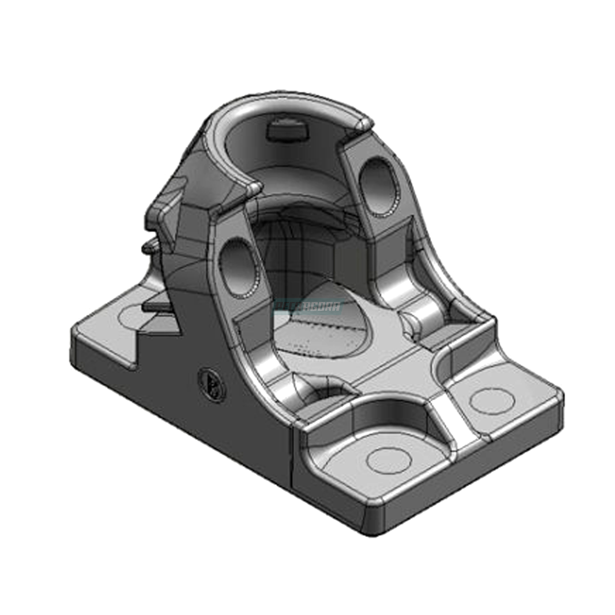 SUPORTE BASE PARALAMA TRACAO ANCORAGEM MAIOR VOLVO FH 2015... (21213202-FH080)