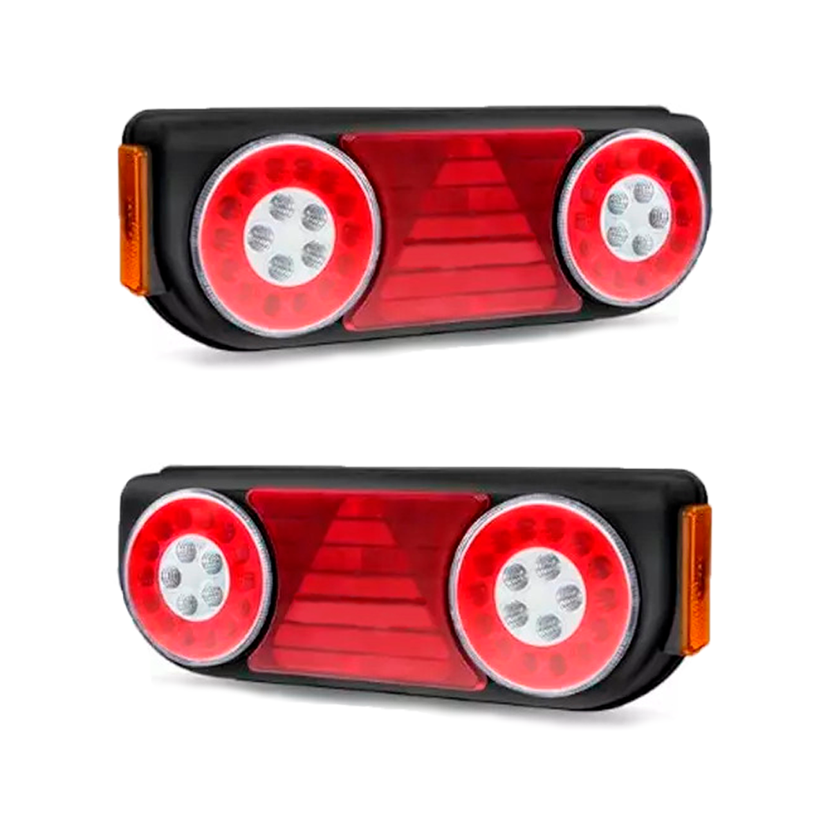 PAR LANTERNAS TRASEIRAS LED CARRETAS FACCHINI E IMPLEMENTOS BIVOLT 12V 24V (K.PL