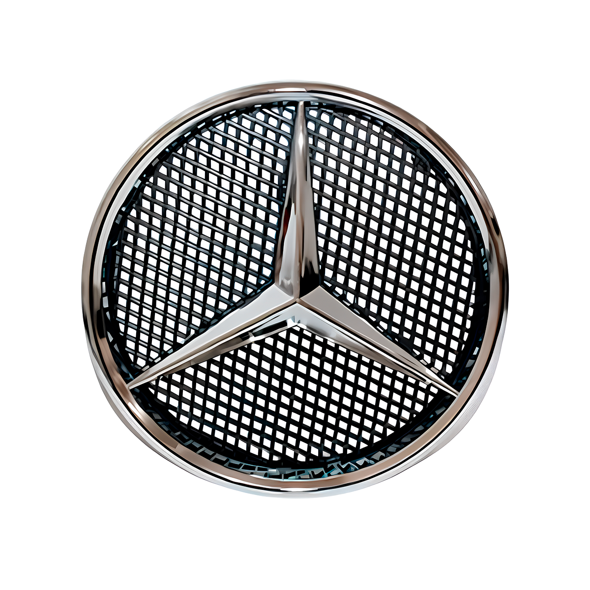 EMBLEMA ESTRELA CROMADA GRADE MB ATRON 2324 1635 MERCEDES BENZ 260 MM (958810011