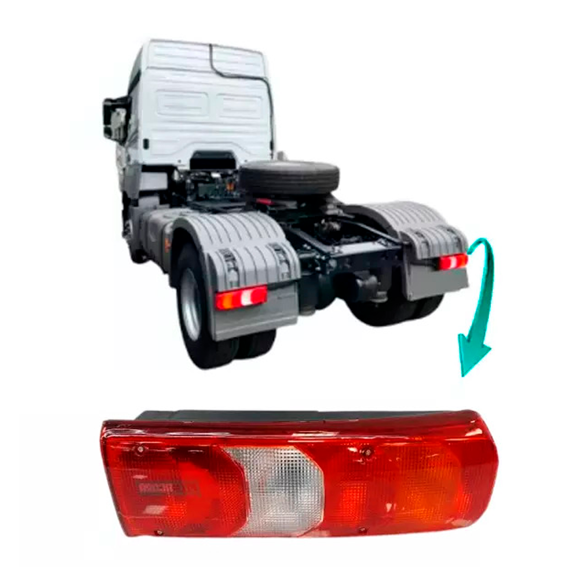 LANTERNA TRASEIRA MB AXOR ACTROS ATEGO - 2017..  DIREITA SEM SIRENE E SEM VIGIA 