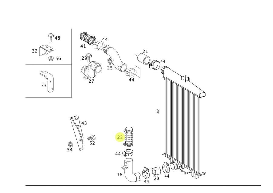 MANGUEIRA RADIADOR (A6965007375)