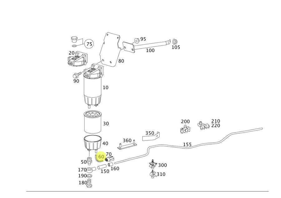 SENSOR FILTRO COMBUSTIVEL (0015466814)
