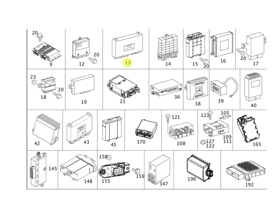 MODULO COMANDO ELETRONICO MB MB MOTOR MB OM904 / OM924 / OM926 ONIBUS (002446420