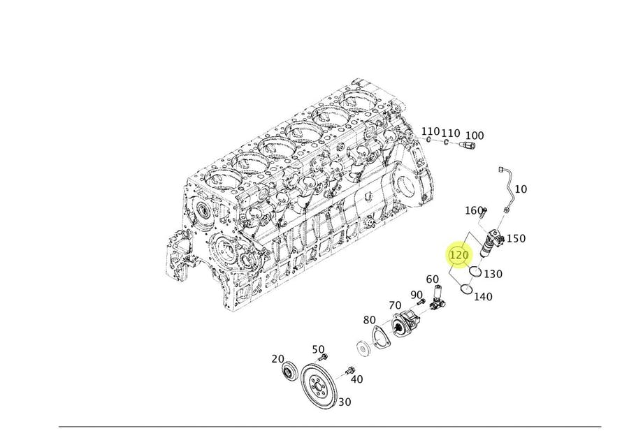 UNIDADE INJETORA MOTOR MB OM457LA ELETRONICO 1938 3344 4144 2036 2041 2536 2544 