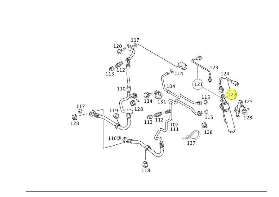 RESERVATORIO REFRIGERANTE AR CONDICIONADO MB AXOR 1933 1933 LS 1933 S 2019 2036 