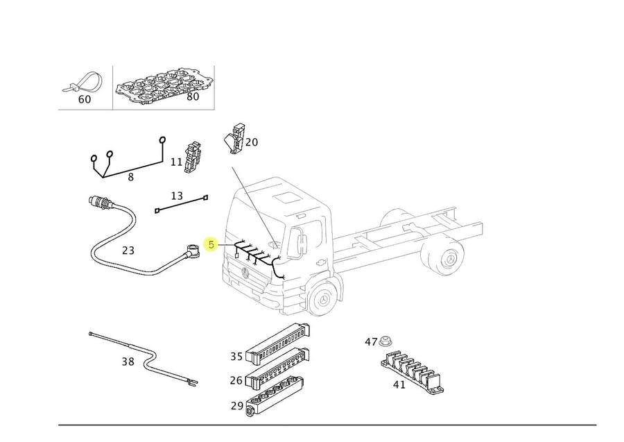 CHICOTE ELETRICO MB 3131 2021 (9584403209)