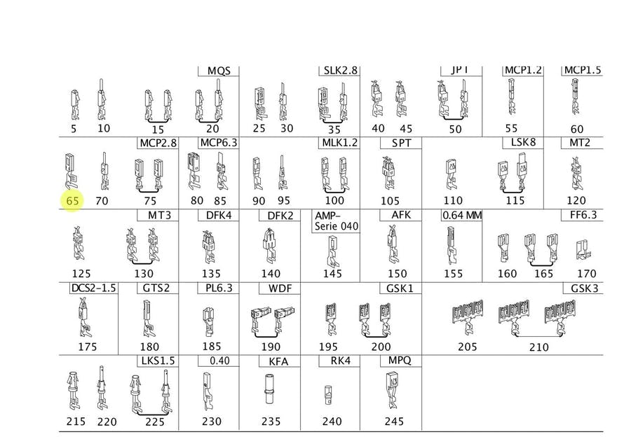 KIT TERMINAL ELETRICO MERCEDES BENZ (0145458326)