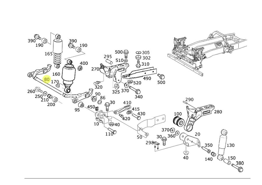 BARRA ESTABILIZADORA MB ACTROS 2546 ANO 2016 (9428902504)