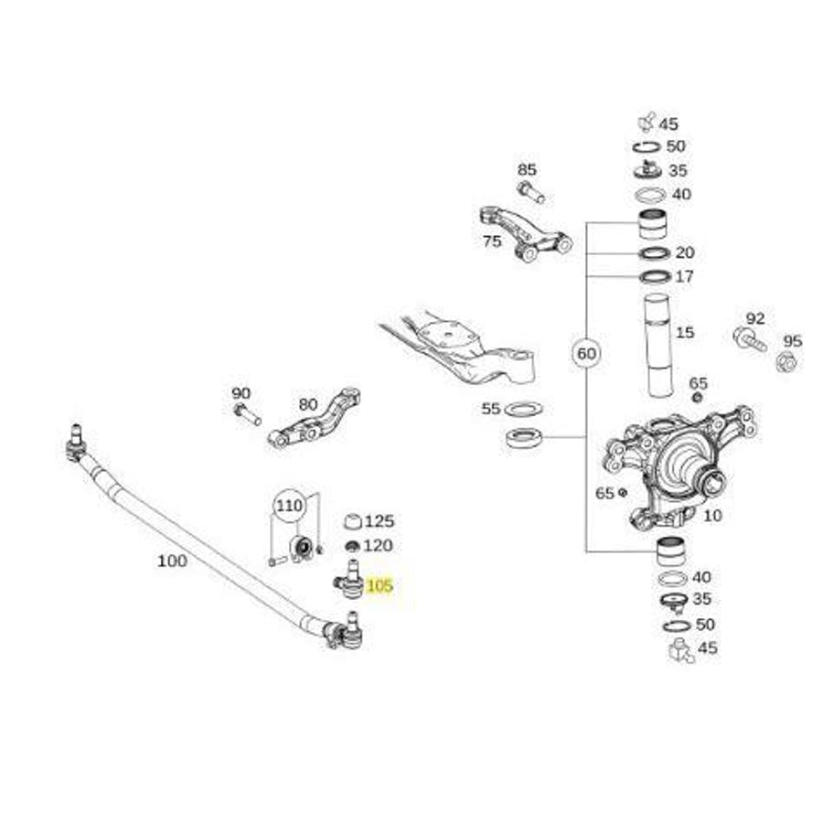 TERMINAL DIRECAO ESQUERDO MB AXOR (0024605948)