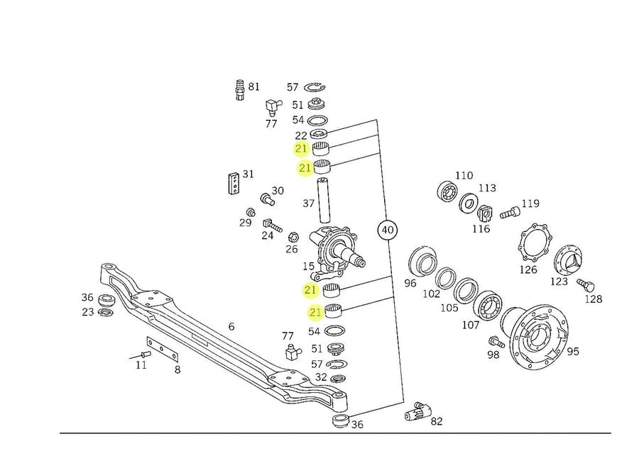 ROLAMENTO AGULHA MANGA EIXO MB 2031 2040 2631 2640 2648 2653 3133 3340 3348 (981