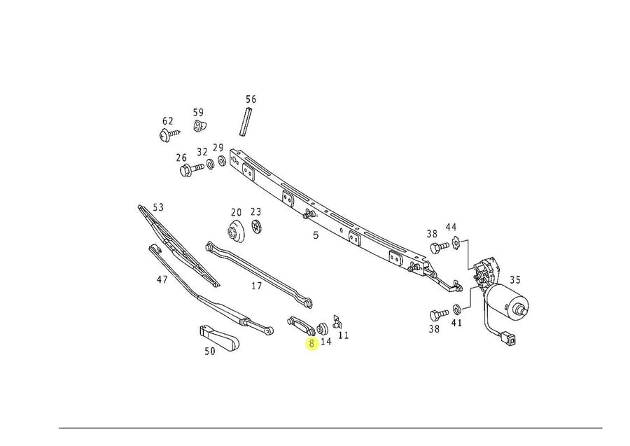ALAVNCA ORIGINAL MERCEDES 1215 1718 2726 (0008249710)