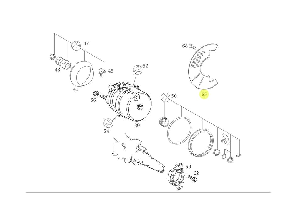CHAPA COBERTURA SUPERIOR LE ESQUERDA MB HPN MERCEDES BENZ (6944230220)