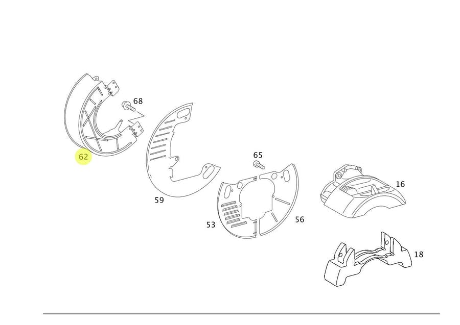 PLACA DE PROTECAO MB AXOR ATEGO MERCEDES BENZ (9584200344)