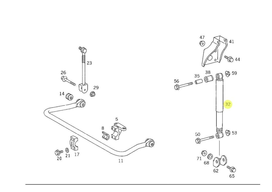 CONJ. COMPL. ESTABILIZADOR TRAS. HSK LS 1938 (6963207100)