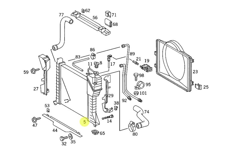 RADIADOR AGUA MOTOR MB SPRINTER (9015002400)