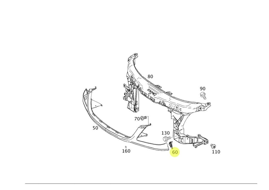 SUPORTE PARACHOQUE ESQUERDO MB SPRINTER (9068821014)
