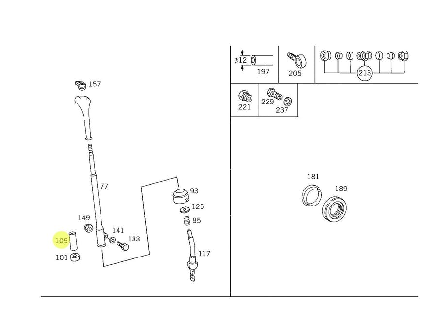 CAPA PROTETORA ALAVANCA CÂMBIO MB L1620 L1622 L1624 AXOR 2035 2536 2040 2041 20