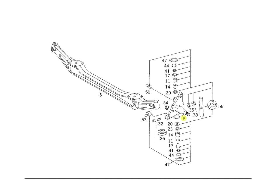 MANGA EIXO LD DIREITO MB 712C 712E LO712 LO812 LO914 LO915 SEM ABS (6883320101)
