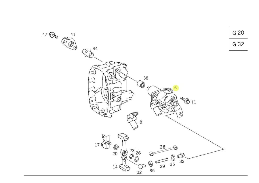 TRAMBULADOR CAMBIO G33 MERCEDES BENZ 715 (9792600009)