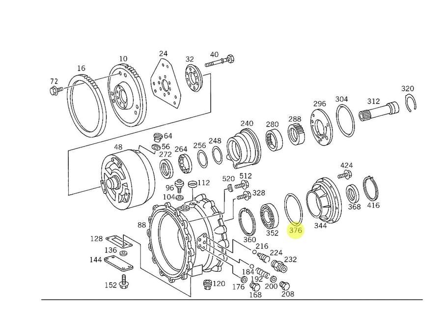 ANEL DE VEDACAO REDUZIDA 138X3MM MB AXOR CAMBIO G210 G211 G221 G240 (209977848)
