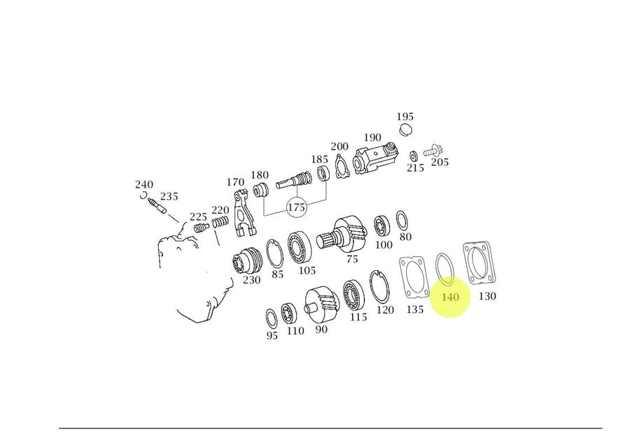 ANEL DE VEDACAO MBB AXOR COM CÂMBIO G210 G211 G221 G240 (139977548)