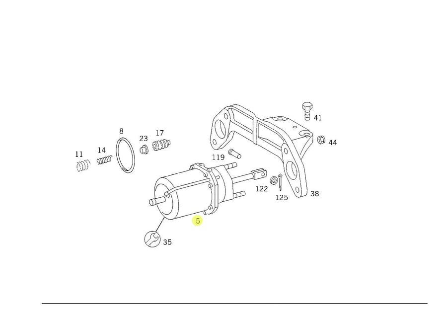 CUICA FREIO 30X30 LE M22X1,5 MB PRESSAO 10,2 8,5 BAR IBV CURSO: 65/65 ROSCA PORT