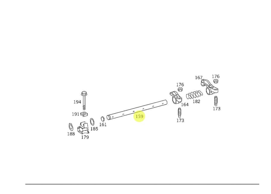 EIXO BALANCIM COMPLETO OM904-924 NO ESTADO MB OM904 OM924 (9040500731)