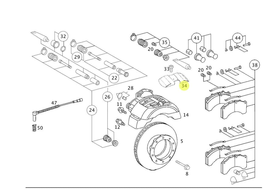PLACA PROTECAO CHAPA PROT SAPATAS FREIO (9584211020)
