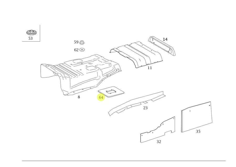 ISOLACAO TRAMBULACAO MB ACTROS 4844 AXOR 1933 2035 2036 2040 2041 2044 2533 2535
