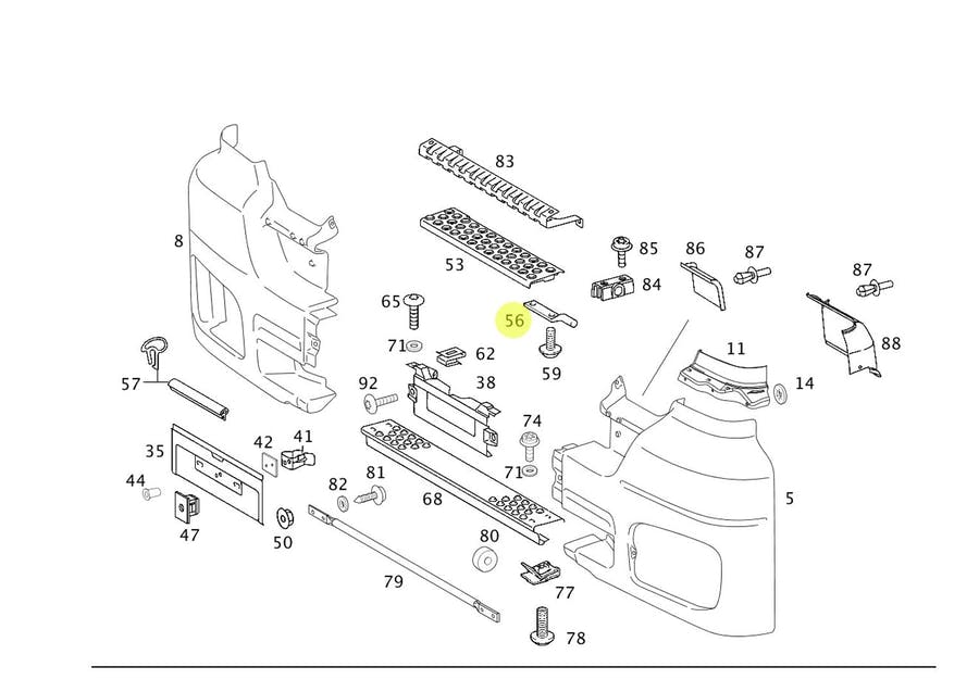 SUPORTE MB AXOR 2035 (9418850251-9909918800)
