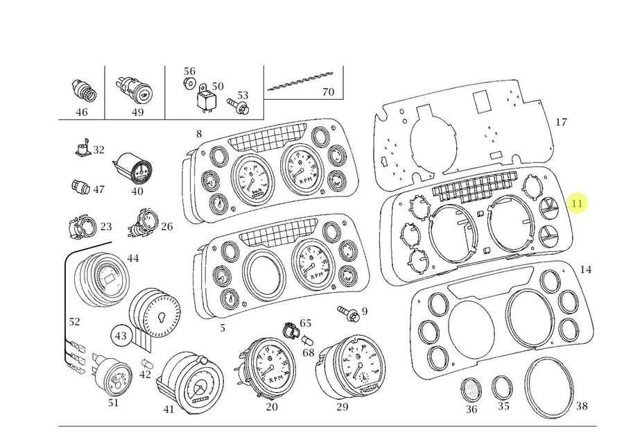 CARCAÇA PLACA DE CIRCUITOS MB ATEGO ATRON L (0005427156)