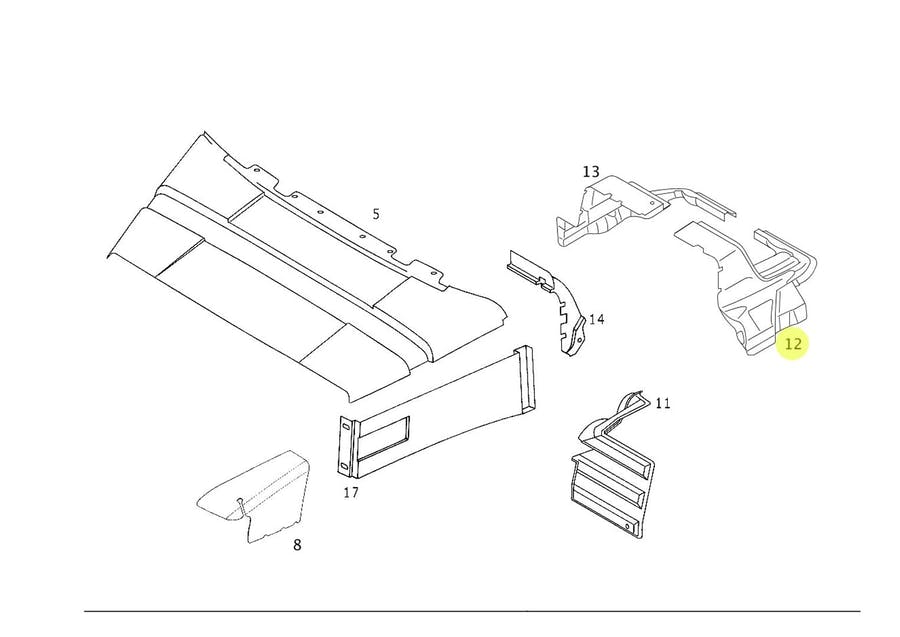 ISOLACAO TUNEL MOTOR MB 1620 ATRON L (6946820728)